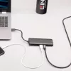 Estación de acoplamiento mini USB-C para portátil Lindy DST-Mini con soporte 4K y carga pass-through de 100W