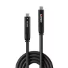 Cable híbrido USB 3.2 Gen 1 y DP 1.4 Tipo C Lindy 10m, 10 m, USB C, USB C, USB 3.2 Gen 1 (3.1 Gen 1), negro
