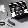 Estación de acoplamiento micro USB-C para portátil Lindy DST-Micro 140 con soporte 4K y cable de carga de 1,4 m 60W
