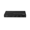Lindy 38534 splitter HDMI 8K60 de 2 puertos con audio y reducción de resolución, 2x HDMI, HDR, negro