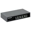 Intellinet Switch Gigabit 5 puertos con PoE Passthrough, un puerto PD PoE IEEE 802.3bt (PoE++ / 4PPoE) con consumo de 95 W, cuatro puertos PSE PoE, presupuesto PoE de hasta 65 W, salida conforme a IEEE 802.3at/af, sobremesa, opción de montaje en pared