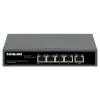 Intellinet Switch Gigabit 5 puertos con PoE Passthrough, un puerto PD PoE IEEE 802.3bt (PoE++ / 4PPoE) con consumo de 95 W, cuatro puertos PSE PoE, presupuesto PoE de hasta 65 W, salida conforme a IEEE 802.3at/af, sobremesa, opción de montaje en pared