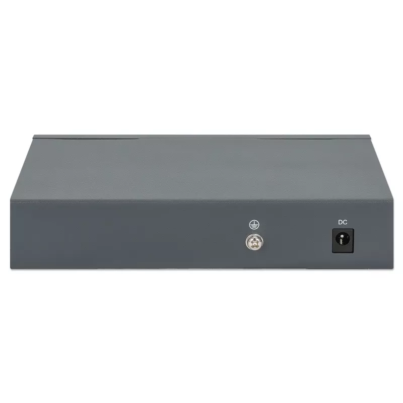 Intellinet Switch Gigabit 5 puertos con PoE Passthrough, un puerto PD PoE IEEE 802.3bt (PoE++ / 4PPoE) con consumo de 95 W, cuatro puertos PSE PoE, presupuesto PoE de hasta 65 W, salida conforme a IEEE 802.3at/af, sobremesa, opción de montaje en pared