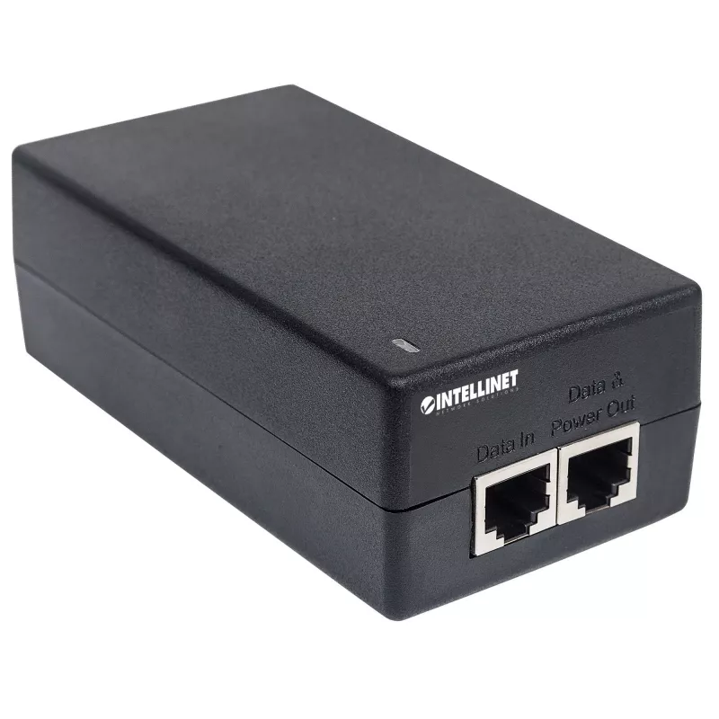 Intellinet Inyector Gigabit Ultra PoE+, 1 puerto de 60 W, conforme a IEEE 802.3bt e IEEE 802.3at/af, carcasa de plástico