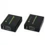 Emisor y receptor AV TECHLY IDATA EXT-E70 — extensión HDMI por cable Cat6/6a/7, Full HD 1920x1080, 60 m, 10,2 Gbit/s, HDCP, negro