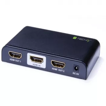 Techly IDATA HDMI2-4K2 Splitter de vídeo HDMI 2x HDMI