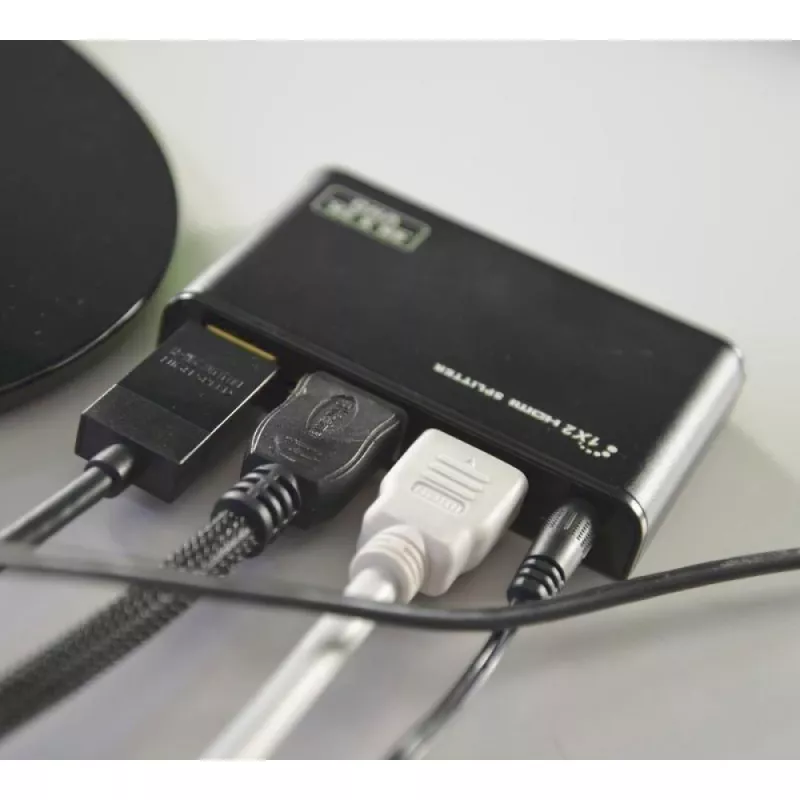Techly IDATA HDMI2-4K2 Splitter de vídeo HDMI 2x HDMI