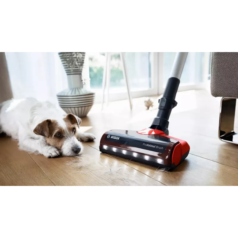 Bosch BBS711ANM Aspirador escoba/eléctrico batería en seco sin bolsa 0,3 L negro, rojo, acero inoxidable