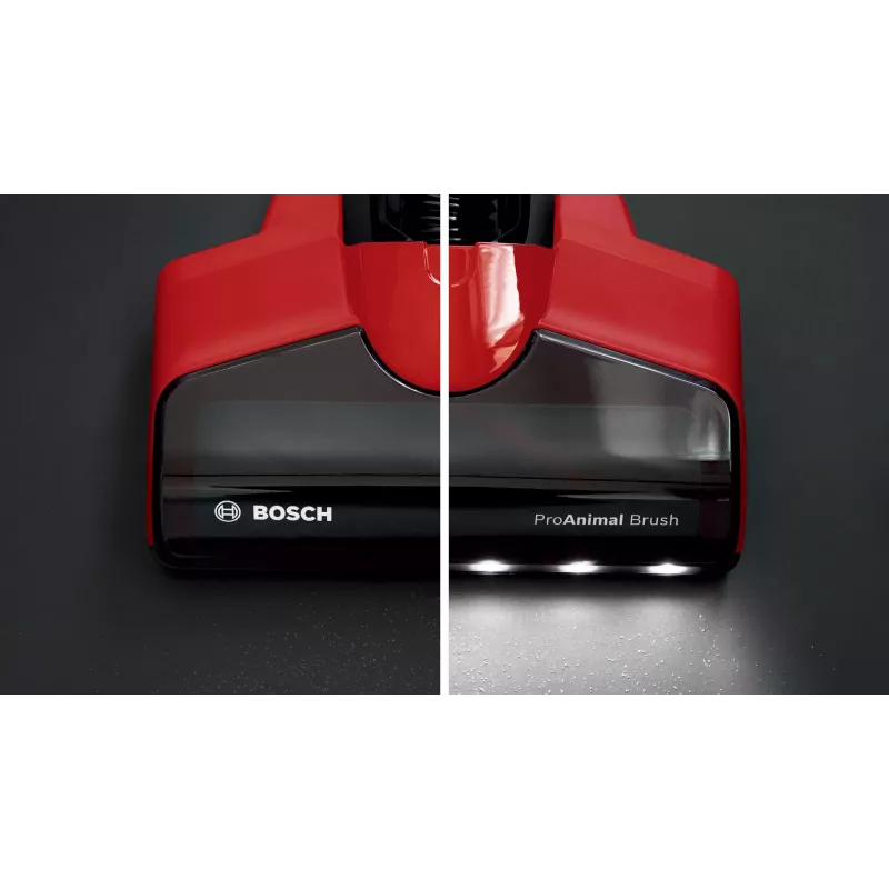 Bosch BBS711ANM Aspirador escoba/eléctrico batería en seco sin bolsa 0,3 L negro, rojo, acero inoxidable