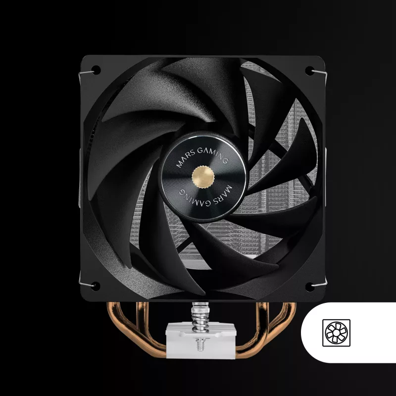 Mars Gaming MCPU-X4 Disipador de CPU por aire 12 cm negro 1 ud.