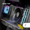 Mars Gaming MCPU-X4 Disipador de CPU por aire 12 cm negro 1 ud.