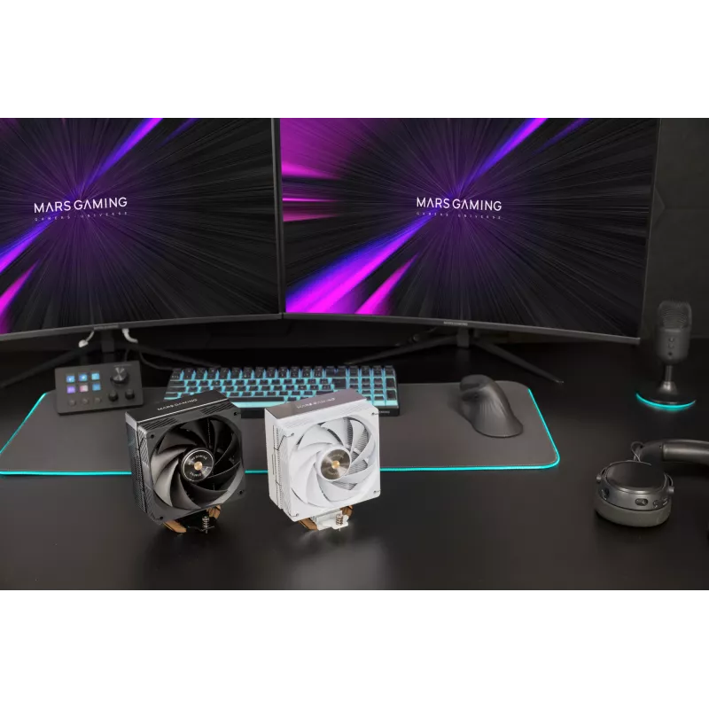 Mars Gaming MCPU-X4 Disipador de CPU por aire 12 cm negro 1 ud.