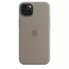 Apple Funda de silicona con MagSafe iPhone 15 Plus color arcilla