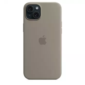 Apple Funda de silicona con MagSafe iPhone 15 Plus color arcilla
