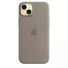 Apple Funda de silicona con MagSafe iPhone 15 Plus color arcilla