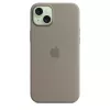 Apple Funda de silicona con MagSafe iPhone 15 Plus color arcilla