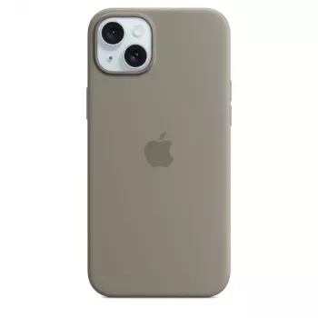 Apple Funda de silicona con MagSafe iPhone 15 Plus color arcilla