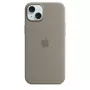 Apple Funda de silicona con MagSafe iPhone 15 Plus color arcilla