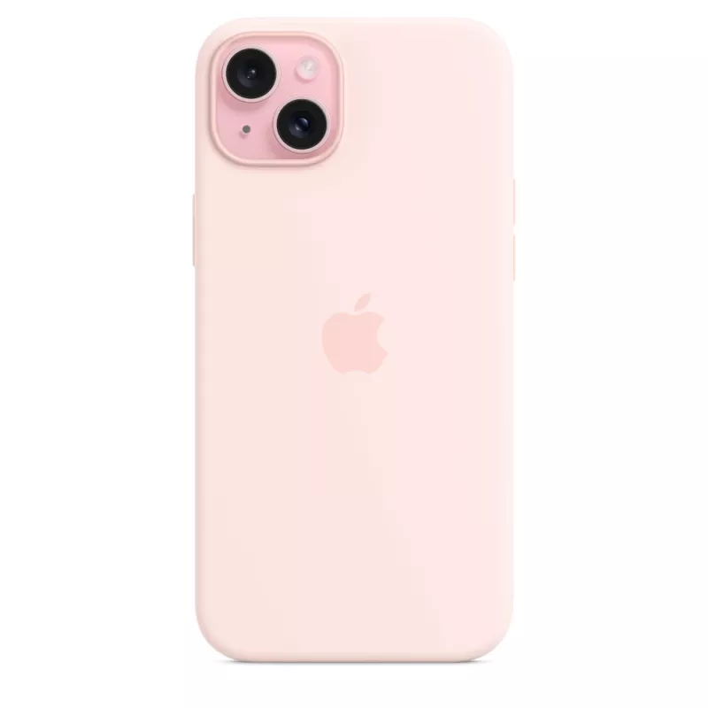 Apple Funda de silicona con MagSafe para iPhone 15 Plus Rosa claro