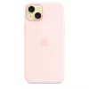 Apple Funda de silicona con MagSafe para iPhone 15 Plus Rosa claro