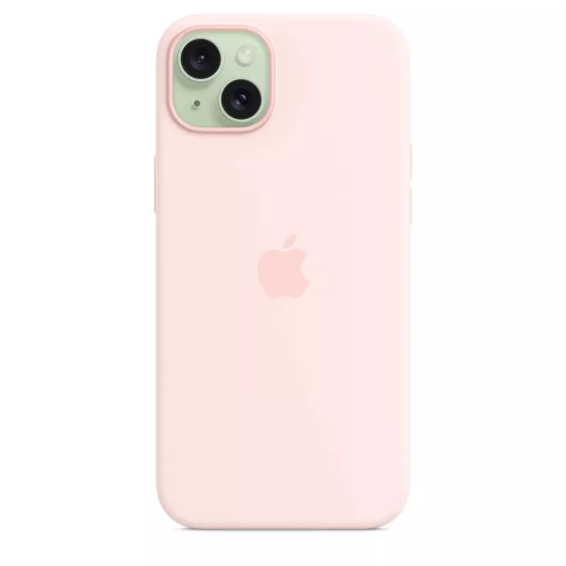 Apple Funda de silicona con MagSafe para iPhone 15 Plus Rosa claro