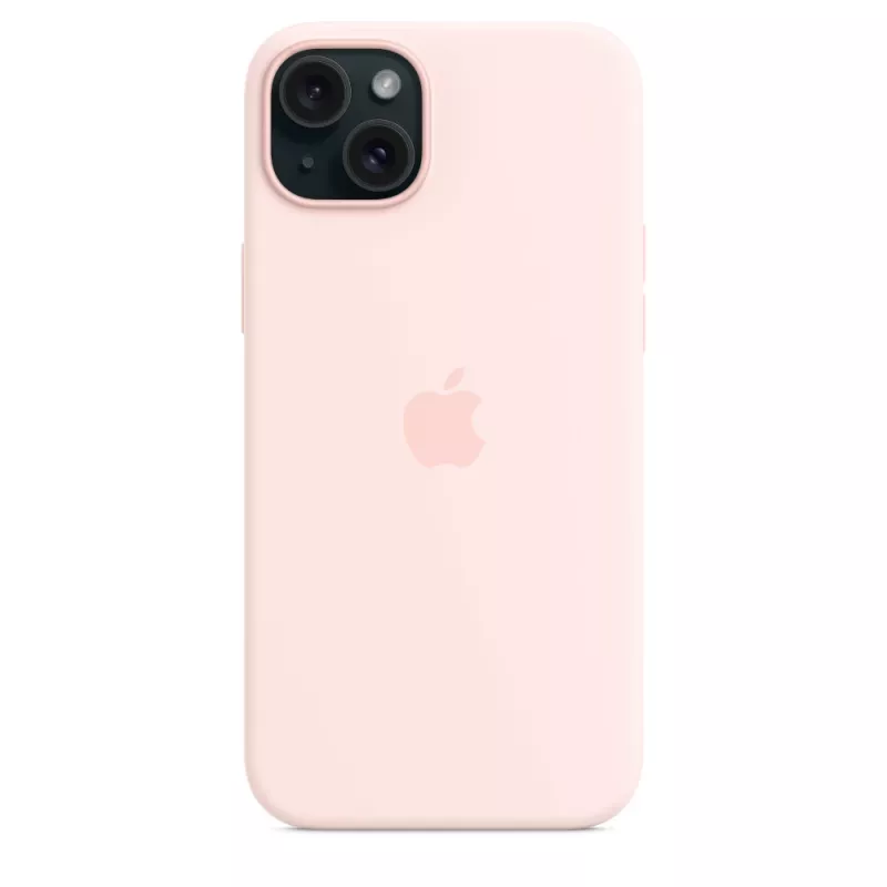 Apple Funda de silicona con MagSafe para iPhone 15 Plus Rosa claro