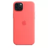 Apple Funda de silicona con MagSafe para iPhone 15 Plus Guayaba