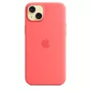 Apple Funda de silicona con MagSafe para iPhone 15 Plus Guayaba