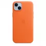 Apple Funda de piel con MagSafe para iPhone 14 Plus Naranja