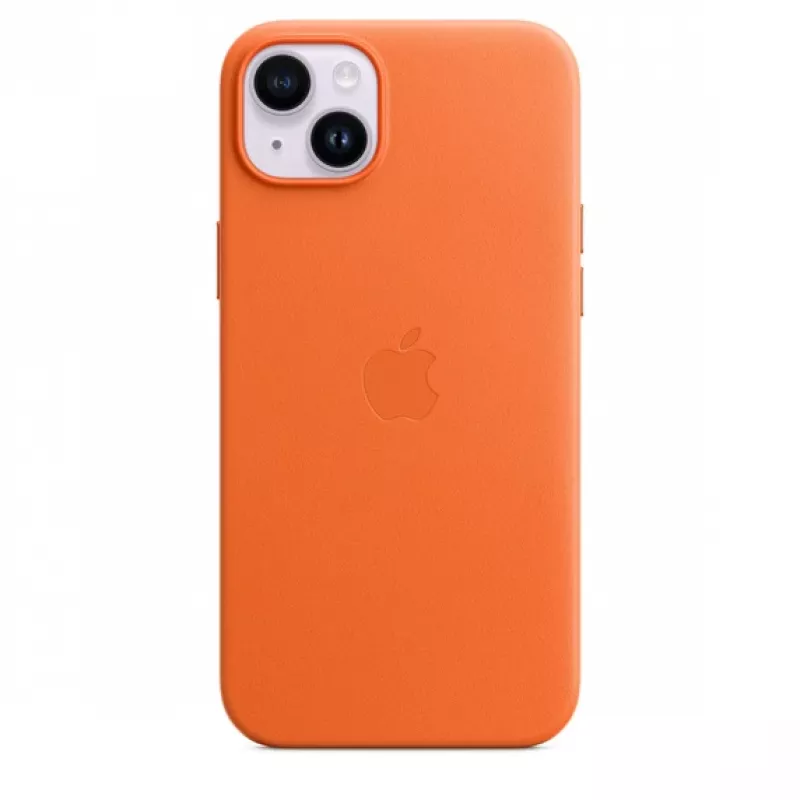 Apple Funda de piel con MagSafe para iPhone 14 Plus Naranja