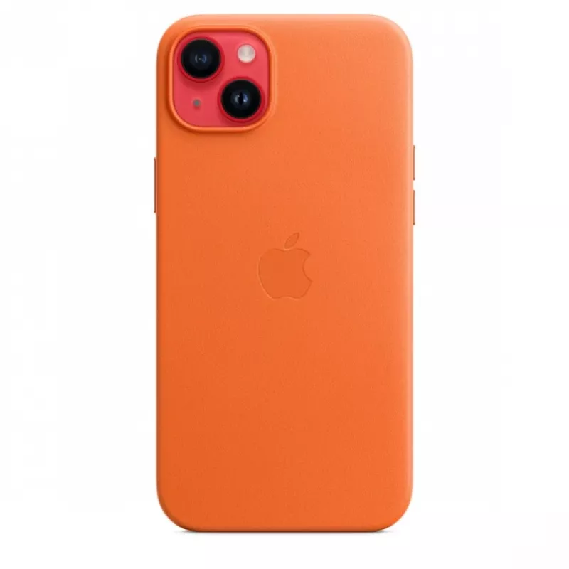 Apple Funda de piel con MagSafe para iPhone 14 Plus Naranja