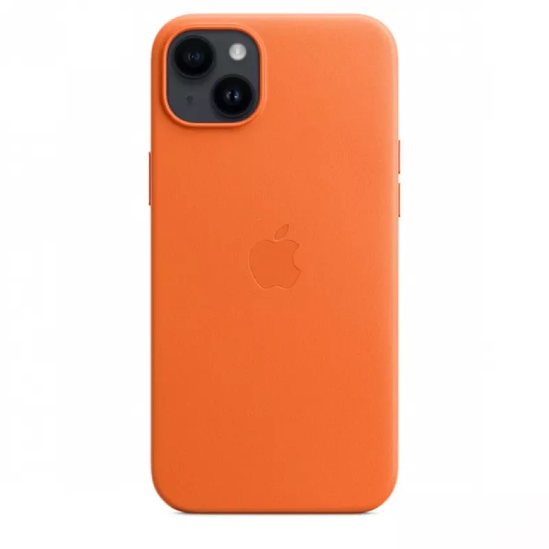 Apple Funda de piel con MagSafe para iPhone 14 Plus Naranja