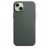 Apple Funda FineWoven con MagSafe para iPhone 15 Plus Evergreen
