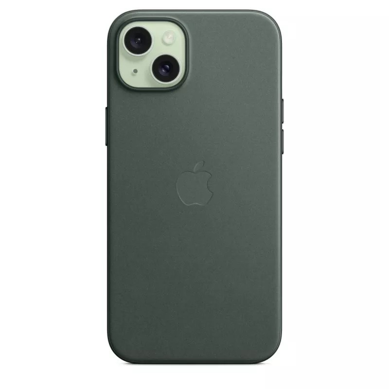 Apple Funda FineWoven con MagSafe para iPhone 15 Plus Evergreen