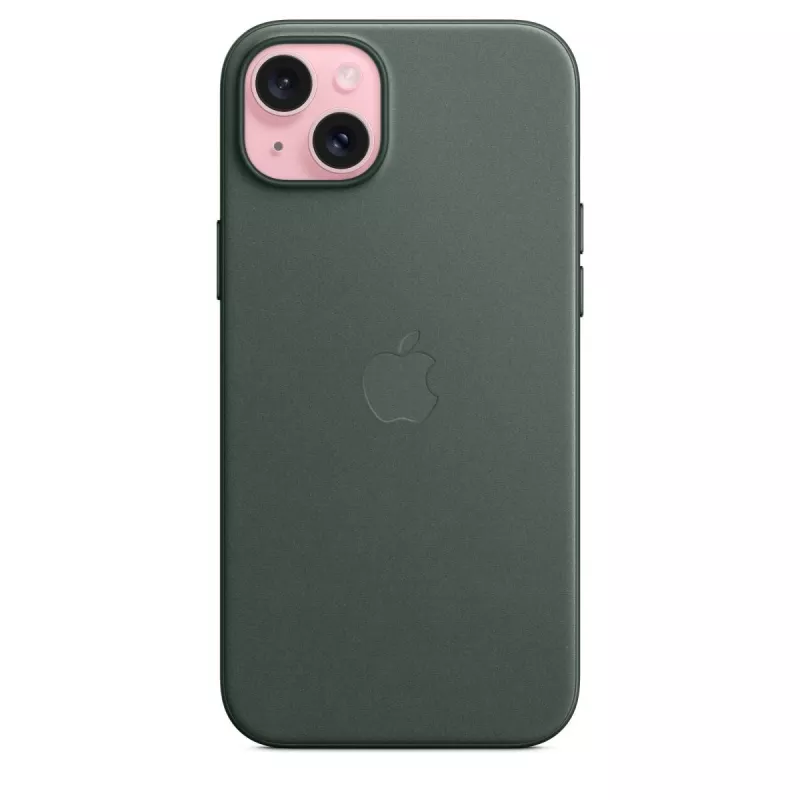Apple Funda FineWoven con MagSafe para iPhone 15 Plus Evergreen