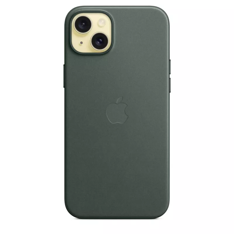 Apple Funda FineWoven con MagSafe para iPhone 15 Plus Evergreen