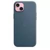 Apple Funda FineWoven con MagSafe para iPhone 15 Plus Azul Pacífico