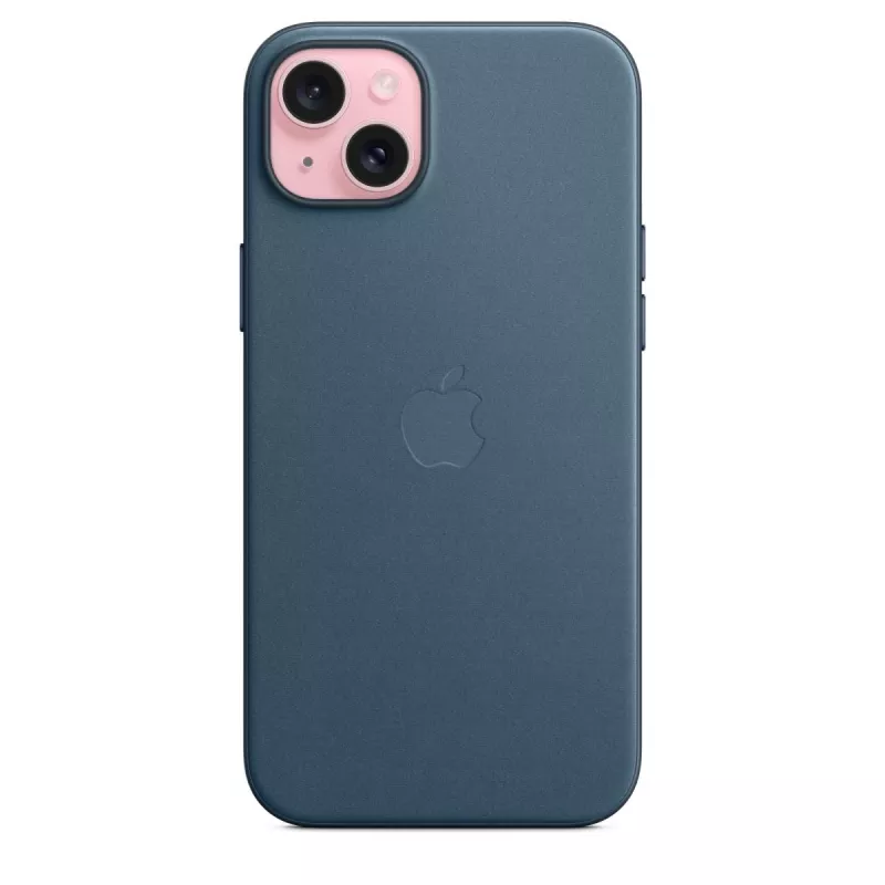 Apple Funda FineWoven con MagSafe para iPhone 15 Plus Azul Pacífico
