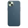 Apple Funda FineWoven con MagSafe para iPhone 15 Plus Azul Pacífico