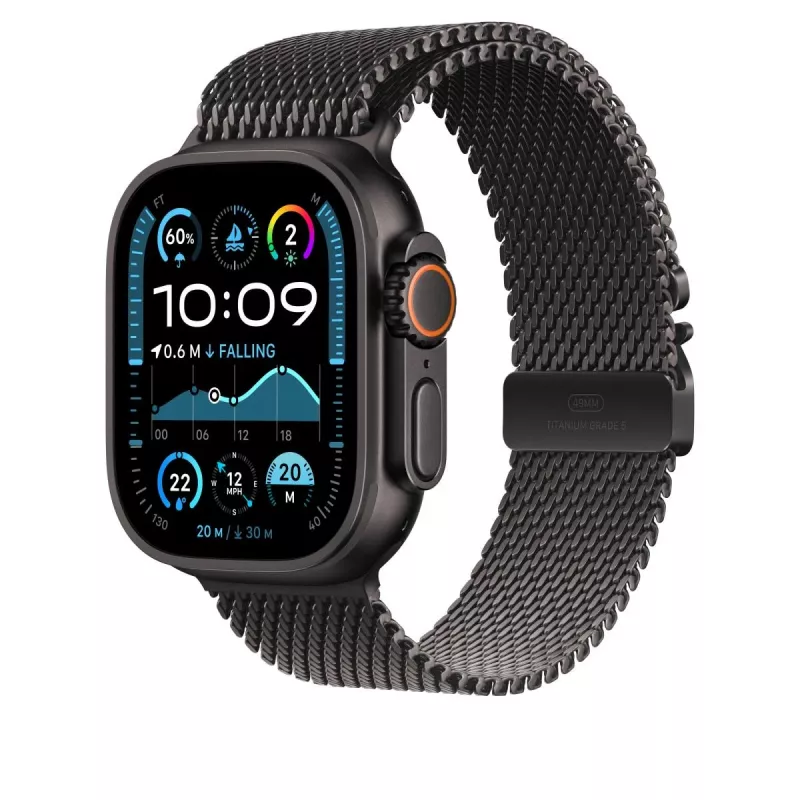 APPLE Correa Milanesa de titanio negra 49mm - Small