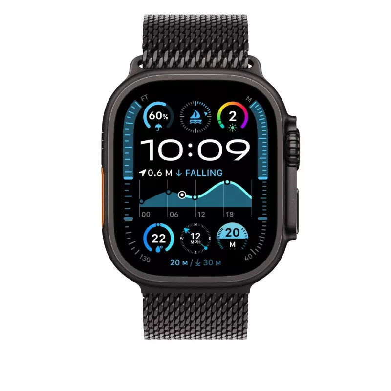 APPLE Correa Milanesa de titanio negra 49mm - Small