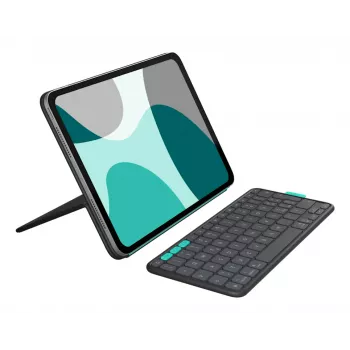 LOGITECH Flip Folio Grafito - iPad Pro 11-in (M4) iPad Air 11-in (M2 y M3) iPad Air (5ª gen) - Qwerty UK