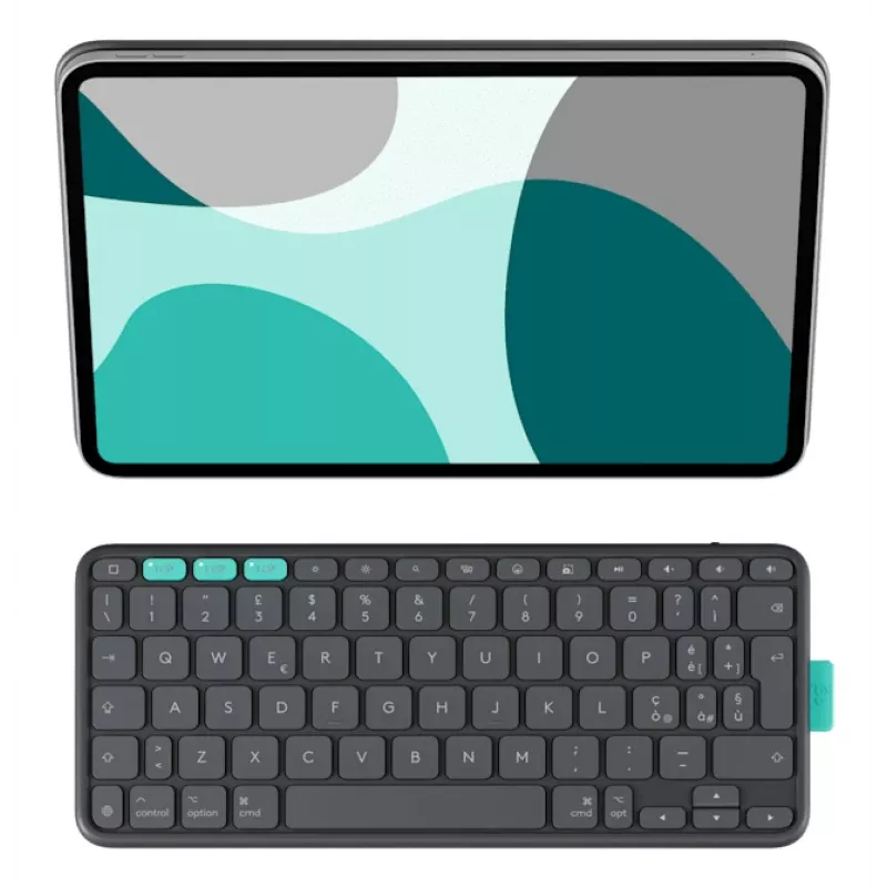 LOGITECH Flip Folio Grafito - iPad Pro 11-in (M4) iPad Air 11-in (M2 y M3) iPad Air (5ª gen) - Qwerty UK
