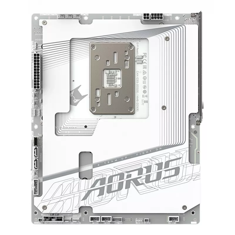 GIGABYTE B850 AORUS STEALTH ICE Placa base ATX para AMD Socket AM5 — B850, 14+2+2 VRM, DDR5 hasta 8200 MHz (OC), 2×PCIe5, 2×PCIe4 M.2, Wi‑Fi 7, 5GbE