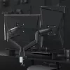 GEMBIRD Brazo doble ajustable para monitor de escritorio 17-32 pulgadas, Negro