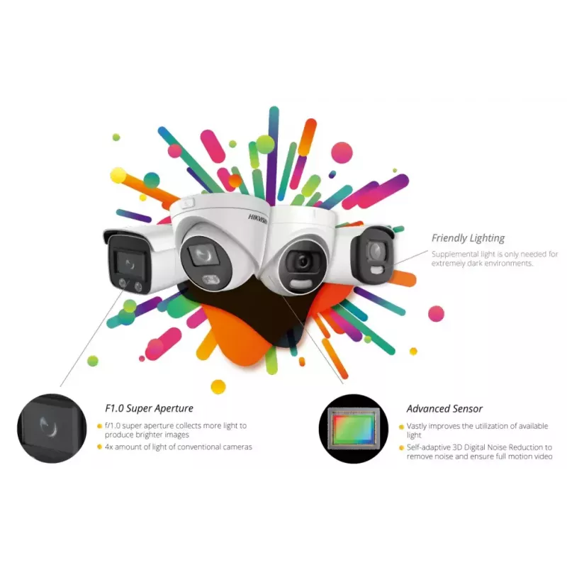 Cámara de seguridad IP Hikvision DS-2CD2327G2-LU(2.8mm)(C) 1920 x 1080