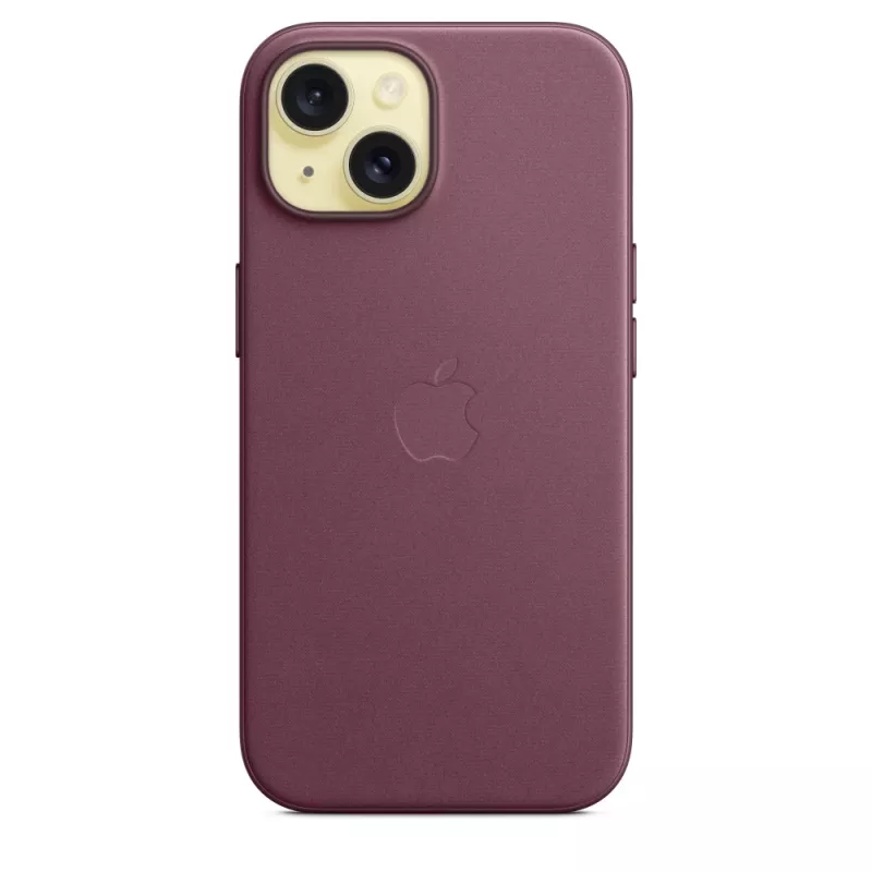 APPLE Funda FineWoven con MagSafe iPhone 15 Mulberry