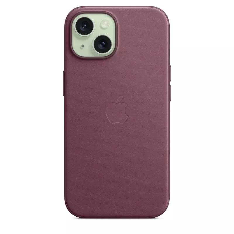 APPLE Funda FineWoven con MagSafe iPhone 15 Mulberry