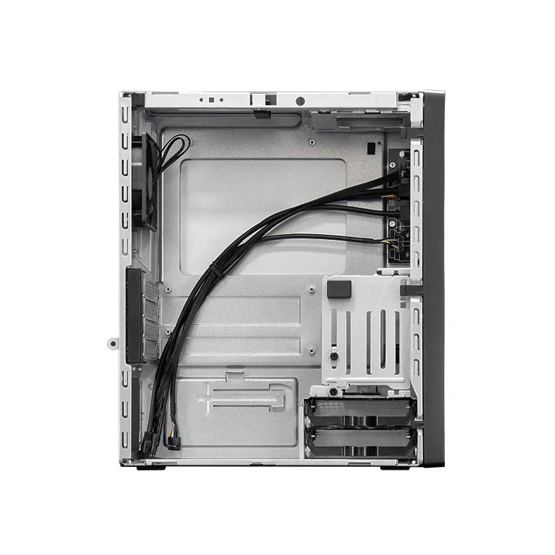 Chieftec BS-20B-OP caja de PC Mini Tower, microATX/Mini-ITX, sin fuente de alimentación, 2x 3,5″, 2x 2,5″, 1x 5,25″ bahía, GPU máx. 270 mm, USB-C, ventilador de 90 mm, negra