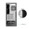 Chieftec BS-20B-OP caja de PC Mini Tower, microATX/Mini-ITX, sin fuente de alimentación, 2x 3,5″, 2x 2,5″, 1x 5,25″ bahía, GPU máx. 270 mm, USB-C, ventilador de 90 mm, negra